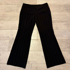 Women's TRACY EVANS Black Pink Pinstripe Trousers Juniors 11